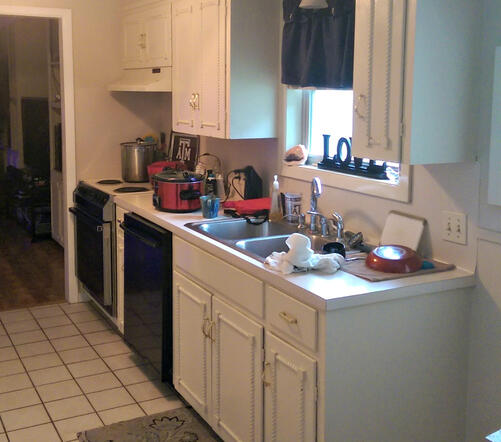 Before | Sink Wall